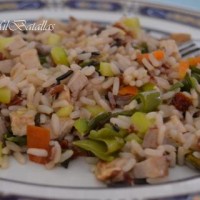 Arroz picantillo de verduras y carne