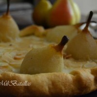 Tarta de peras y almendras