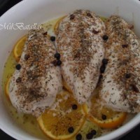 Pechugas de pollo a la naranja