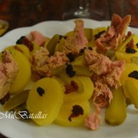 Ensalada de patatas y atún