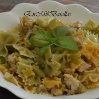 Farfalle de pasta de verano