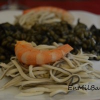 Trigo negro con gulas