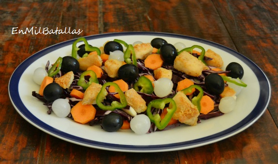 Ensalada de lombarda con pollo - En Mil Batallas