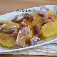 Patatas con oreja de cerdo