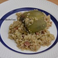 Quinoa con alcachofas