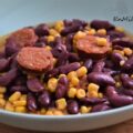 Alubias rojas con maíz y chorizo - En Mil Batallas