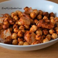 Garbanzos con pota a la gallega: plato tibio o frío para el verano