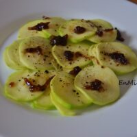 Calabacín con verduras caramelizadas