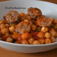Garbanzos con chorizo criollo
