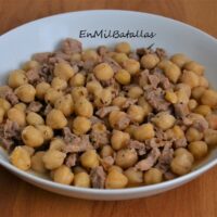 Garbanzos con carne especiada