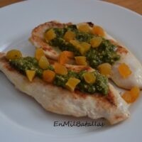 Pechuga de pollo al pesto